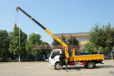 new Isuzu ELF truck mounted crane