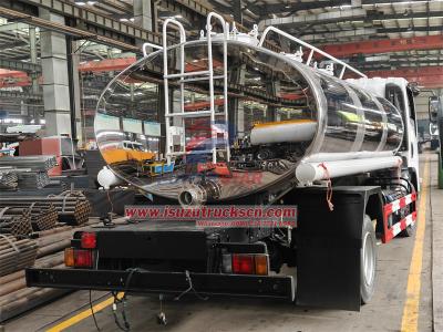 Isuzu ELF NPR 190HP 6000 liters potable water tank truck