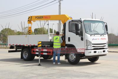 Japan Isuzu Right Hand Drive 5Ton Telescopic Crane Cargo truck