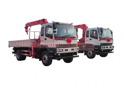 Custom-made ISUZU off-road oilfield service trucks with unic crane