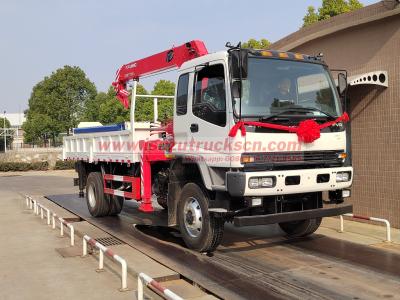 Custom-made ISUZU off-road oilfield service trucks with unic crane