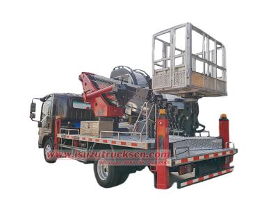 Russia Isuzu aerial lift bucket truck