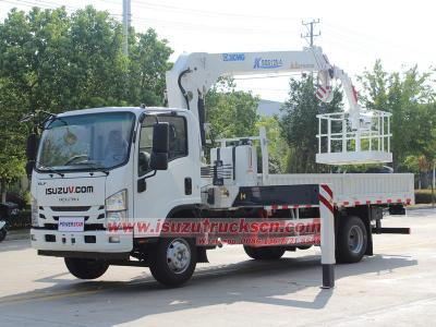 ISUZU NPR truck mounted crane for Philippines