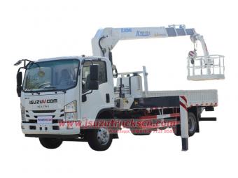 ISUZU NPR truck mounted crane for Philippines