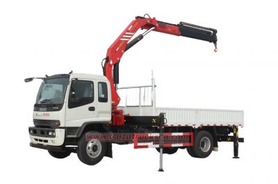 Isuzu brand utility boom truck