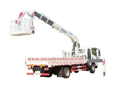 ISUZU NPR truck mounted crane for Philippines
