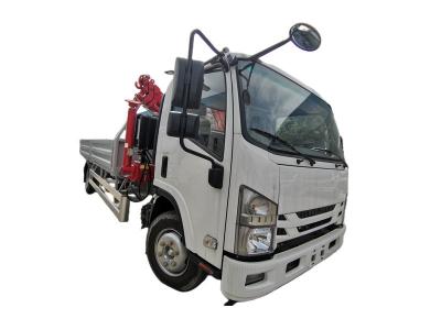 ISUZU NPR truck mounted knuckle crane