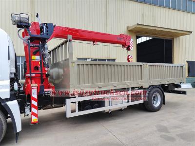 ISUZU FTR truck mounted crane for sale