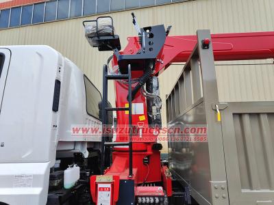 ISUZU FTR truck mounted crane for sale