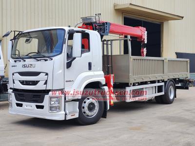 ISUZU FTR truck mounted crane for sale