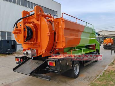 Kenya Isuzu 700P 5cbm combined jetting pump truck