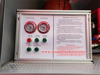 Isuzu 15000 liters dry powder fire tender truck