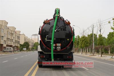 Isuzu 15cbm combined sewage suction truck