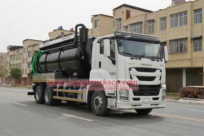 Isuzu 15cbm combined sewage suction truck