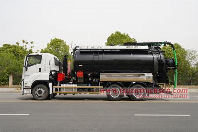 Isuzu 15cbm combined sewage suction truck