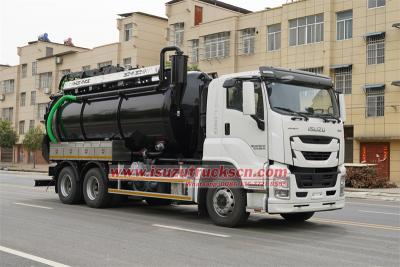 Isuzu 15cbm combined sewage suction truck