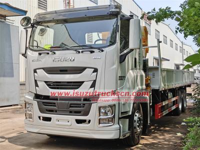 Isuzu GIGA 5X FVZ 6HK1 truck mounted boom crane