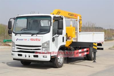Isuzu truck mounted crane with hydraulic boom