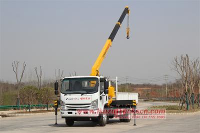 Isuzu truck mounted crane with hydraulic boom