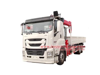 Isuzu GIGA 6X4 mobile truck with crane