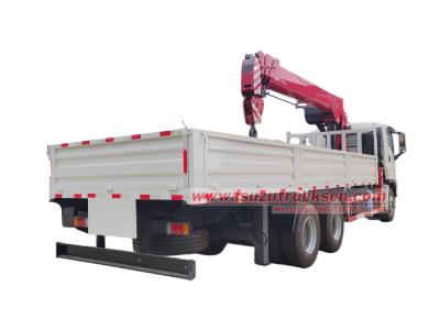 Isuzu GIGA 6X4 mobile truck with crane