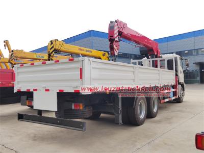 Isuzu GIGA 6X4 mobile truck with crane