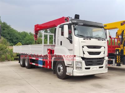 Isuzu GIGA 6X4 mobile truck with crane