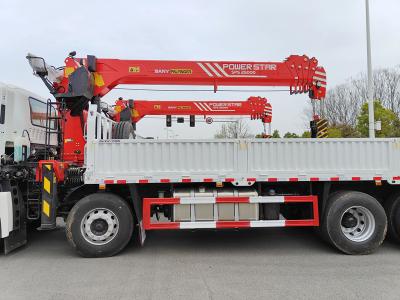 Isuzu GIGA 8X4 mobile dropside cargo truck with crane