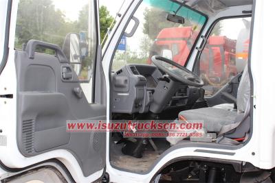 Japanese ISUZU NKR 3tons Boom Crane Truck with basket