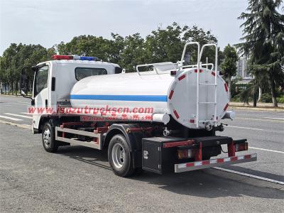 Isuzu KV100 stainless steel anti corrosive potable water tank truck
