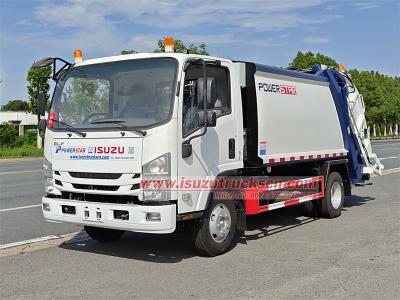 Isuzu KV100 6cbm rear lifting compactor truck