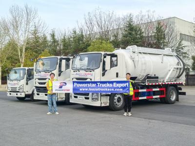 Albania Isuzu 10000L vacuum jetter truck