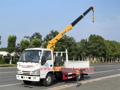 Isuzu 3tons telescopic crane truck