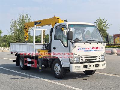 Isuzu 3tons telescopic crane truck