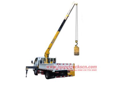Isuzu 3tons telescopic crane truck