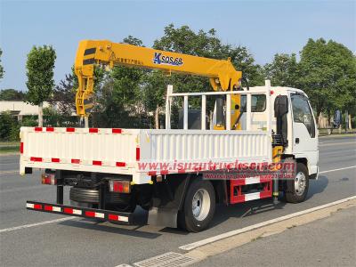 Isuzu 3tons telescopic crane truck
