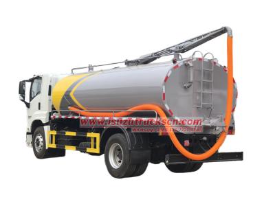 Isuzu new FTR 10000 liters fecal suction truck