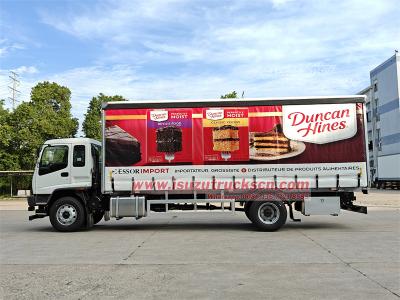 ISUZU FVR tarpaulin cargo van truck