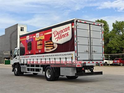 ISUZU FVR tarpaulin cargo van truck