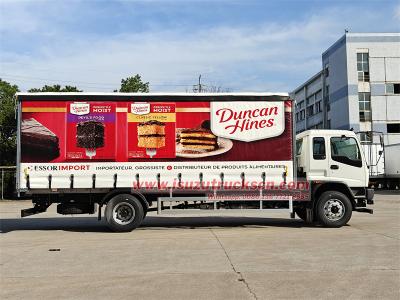 ISUZU FVR tarpaulin cargo van truck