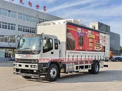 ISUZU FVR tarpaulin cargo van truck