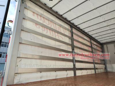 ISUZU FVR tarpaulin cargo van truck