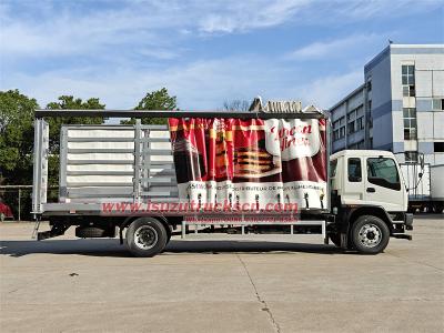 ISUZU FVR tarpaulin cargo van truck