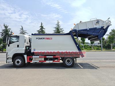 Isuzu FVR 14CBM rear lifting garbage truck