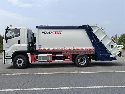 Isuzu FVR 14CBM rear lifting garbage truck