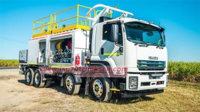 Isuzu FVZ 8X4 12cbm fuel lubrication service truck