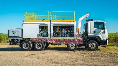 Isuzu FVZ 8X4 12cbm fuel lubrication service truck