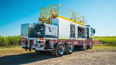 Isuzu FVZ 8X4 12cbm fuel lubrication service truck