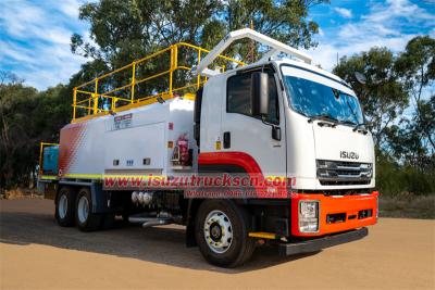 Isuzu GIGA 6X4 15cbm fuel and lubrication service vehicle