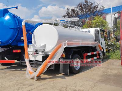 Isuzu KV100 5000 liters fecal suction truck